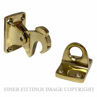 DRAKE & WRIGLEY 1574UB WALL MOUNT LATCHBACK UNLACQUERED BRASS