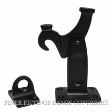 DRAKE & WRIGLEY 1577BLK FLOOR MOUNT LATCHBACK MATT BLACK