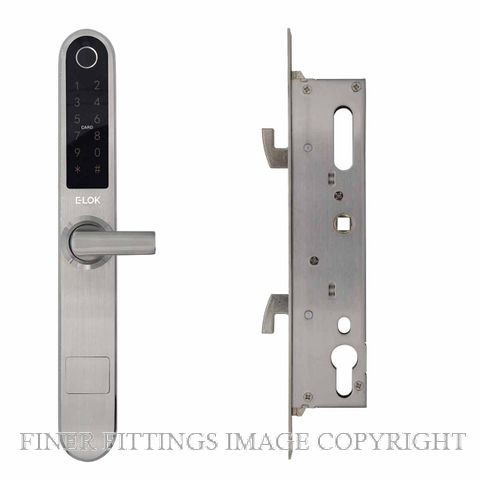 E LOK 717 35S SS SMART SNIB LEVER SLIDING DOOR LOCKSET 35MM SATIN STAINLESS