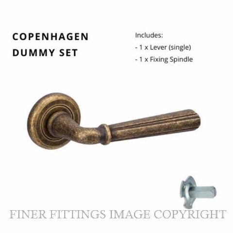 ZANDA 9410 RB COPENHAGEN HANDLES RUSTIC BRASS