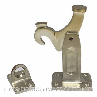DRAKE & WRIGLEY 1577SNP FLOOR MOUNT LATCHBACK SATIN NICKEL
