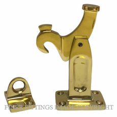 DRAKE & WRIGLEY 1577PB FLOOR MOUNT LATCHBACK POLISHED BRASS