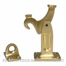 DRAKE & WRIGLEY 1577SB FLOOR MOUNT LATCHBACK SATIN BRASS
