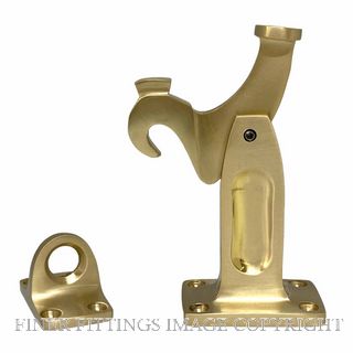 DRAKE & WRIGLEY 1577SB FLOOR MOUNT LATCHBACK SATIN BRASS