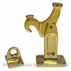 DRAKE & WRIGLEY 1577UB FLOOR MOUNT LATCHBACK UNLACQUERED BRASS
