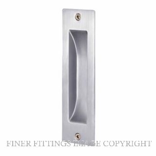 GAINSBOROUGH 392BSCC FLUSH PULL RECT BG STD BRUSHED SATIN CHROME