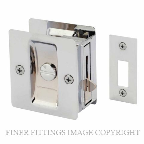 GAINSBOROUGH 393BCC CAVITY DOOR LOCK PRIVACY CHROME PLATE