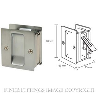 GAINSBOROUGH 394SCC CAVITY DOOR LOCK PASSAGE SATIN CHROME