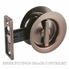 GAINSBOROUGH 395ABCC CAVITY DOOR LOCK PRIVACY AGED BRUSHED COPPER