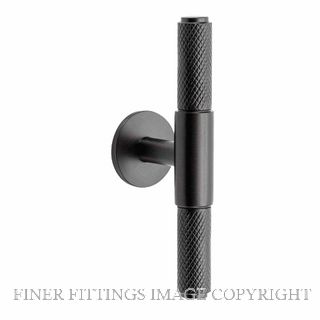 ZANDA 10697.GN ZURICH KNURLED CABINET T BAR GRAPHITE NICKEL