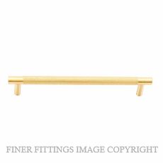 ZANDA 10692.SB ZURICH KNURLED CABINET HANDLE 160MM CRS SATIN BRASS