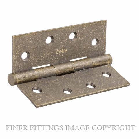 ZANDA 5902.RB BUTT HINGE FIXED PIN 100 X 75 X 2.5MM RUSTIC BRASS