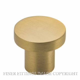 IVER 0512 OSAKA CUPBOARD KNOB 32MM BRUSHED BRASS