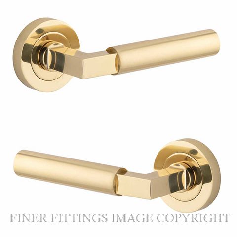 IVER 0340 BERLIN ROUND ROSE FURNITURE POLISHED BRASS