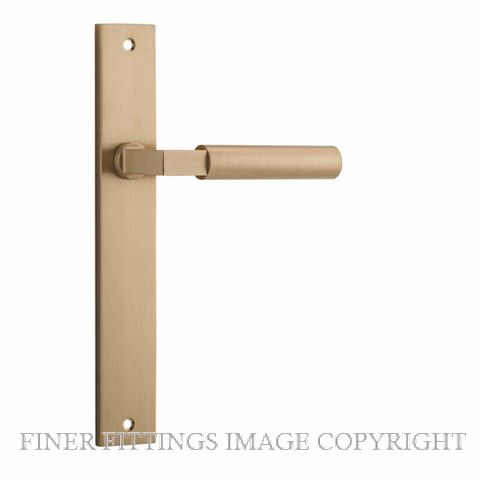 IVER 15250 BERLIN RECTANGULAR PLATE BRUSHED BRASS