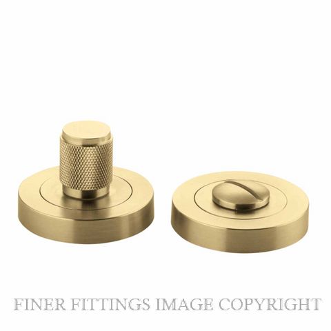 IVER 17159 BRUNSWICK ROUND PRIVACY TURN BRUSHED GOLD PVD