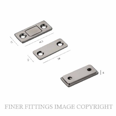 JNF IN.17.024 FLAT MAGNETIC CATCH SATIN STAINLESS 304