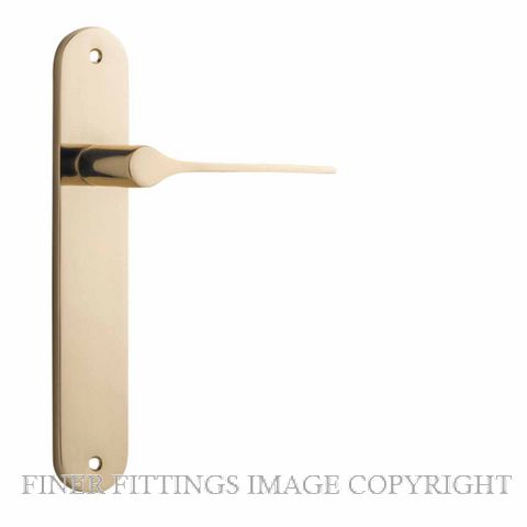 IVER 10270 COMO OVAL PLATE POLISHED BRASS