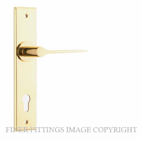 IVER 10258 COMO CHAMFERED PLATE POLISHED BRASS