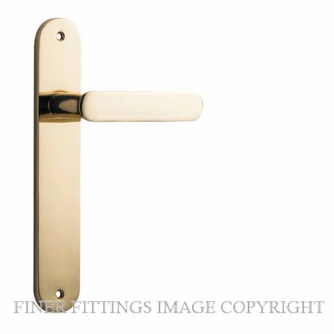 IVER 10264 BRONTE OVAL PLATE POLISHED BRASS