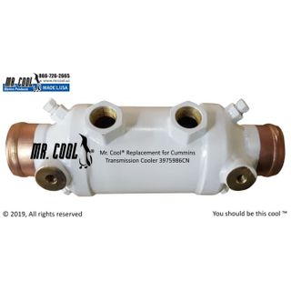 Cummins Oil Cooler 6 1/2 Body X 3 X 1 3/4 ends