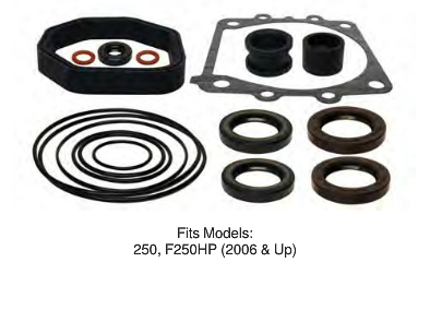 Gearcase Seal Kit Yamaha 250 2&4 Stroke 2006 & Up