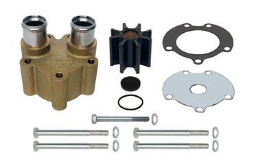 Complete Water Pump Kit Mercruiser Bravo Brass Housing Upgrade