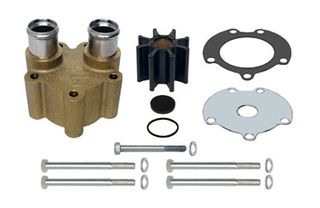 Complete Water Pump Kit Mercruiser Bravo Brass Housing Upgrade