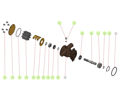 Major Kit - Volvo JPR-V1000 (Will Not fit OEM Pump)