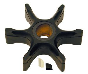 Impeller J/E 40-75 1995 & Up Large Gear Case Wedge Key 6 Blade