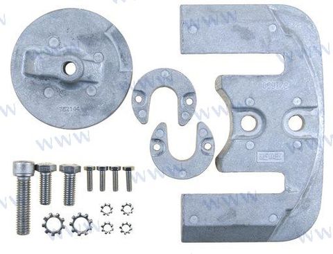 Mercruiser Aluminium Anode Kit Bravo 2 & Early Bravo 3 (1995-2002)