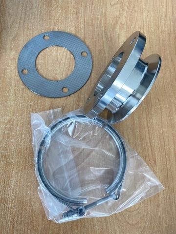Yanmar / Volvo 4 Bolt To V band Adaptor (Incl Clamp & Gasket)
