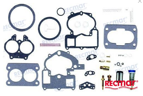 Carburetor Kit MerCruiser 4-cyl,  V6, V8,  120-230Hp , GM , MIE , 2-Bbl Carbs