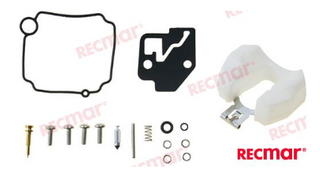 Yamaha 8-15 Carburetor Kit With Float  (Merc, Tohatsu. J/E)