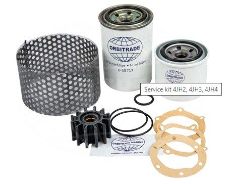 Yanmar Service Kit - 4JH2-UTE, 4JH3, 4JH4