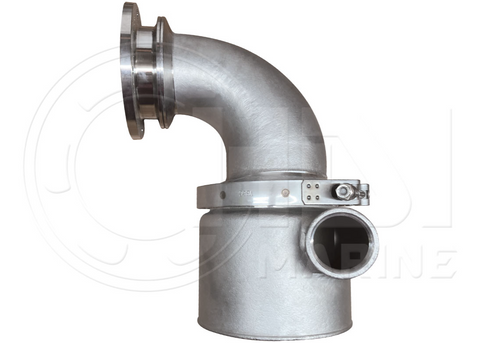 Cummins 6BTA & QSB 5.9 6" Exhaust Elbow (With Blanket & Clamps)