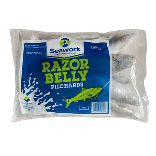 Seawork Frozen Razorbelly Pilchards 1KG Pack