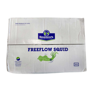 Seawork Freeflow Frozen Squid 5KG Box