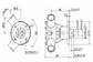 Perkins, Volvo Penta MD22 Seawater Pump (29500-1001, 23340-1001) Iveco, Nanni