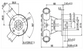 Perkins, Volvo Penta MD22 Seawater Pump (29500-1001, 23340-1001) Iveco, Nanni