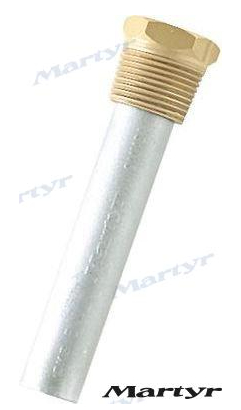 Engine Anode Complete (3/8 Brass Plug x 1/2 x 1 1/2)