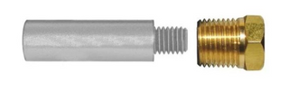 Engine Anode Complete (Brass Plug 1/2" Anode 5/8" X 2)