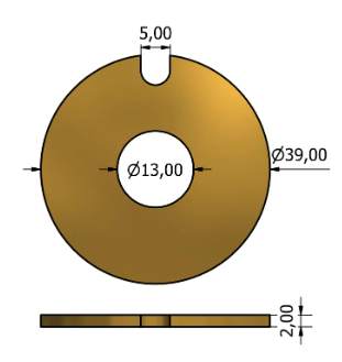 Wear Plate  (Johnson 01-45087 Jabsco 29306) Fits F35B