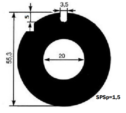Wear Plate  (Johnson 01-42399 Jabsco 7883-0000) Fits F5B