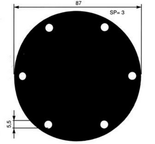 Cover (Johnson 01-42441 F7B Jabsco 11831-0000 3993) Fits Iveco 8061