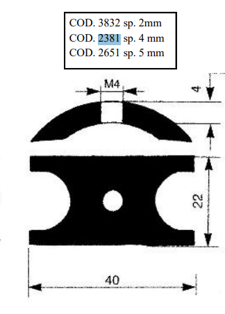 Cam - (Johnson 01-45288 Jabsco 2907-0001) F4B 4mm Cam