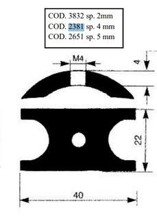 Cam - (Johnson 01-45288 Jabsco 2907-0001) F4B 4mm Cam