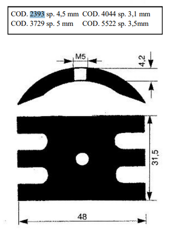 Cam - (Johnson 01-45014 Jabsco 10338) F5B 4.2 mm Cam
