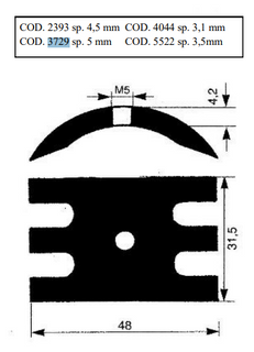 Cam - ( Johnson 01-42397 Jabsco 490-0000) F4 & F5B 4.2mm Cam