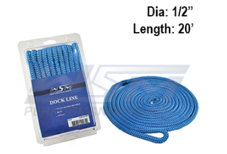 Docking Line Blue 12.5mm X 6M (1/2" X 20 Ft)